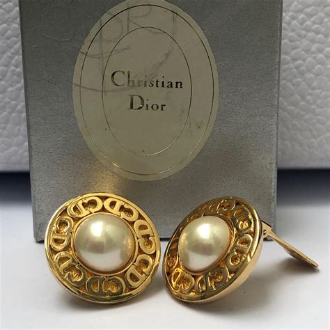 christian dior earrings vintage.